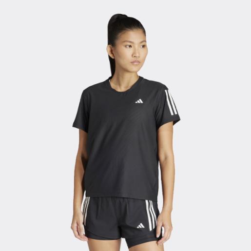 Polera Running Adidas Mujer Own the Run Negro/Blanco