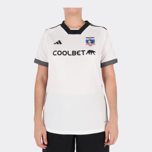Camiseta Fútbol adidas Mujer Local Colo-Colo 2024 Blanco/Negro