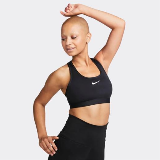 Peto Training Nike Mujer Swoosh Medium Support Negro