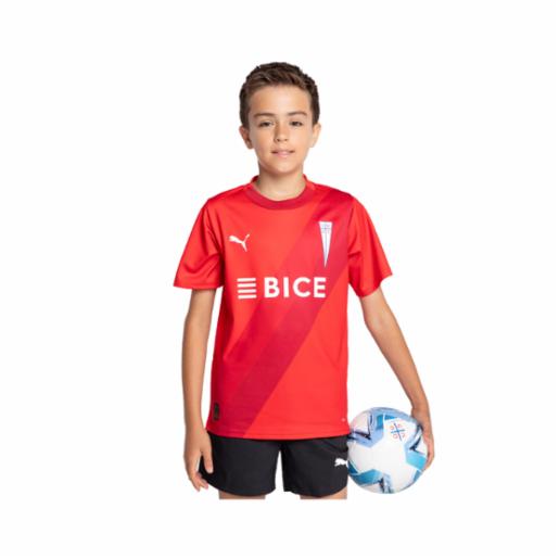 Camiseta Fútbol Puma Niño Junior x Universidad Católica Visita Rojo/Blanco