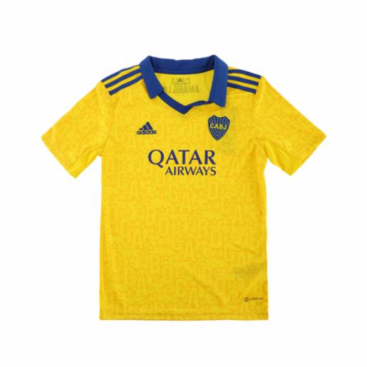Camiseta Fútbol adidas Junior Boca Juniors Tercera 22/23 Bold Gold/Mystery Ink