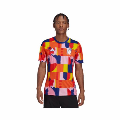 Camiseta Fútbol adidas Prepartido Bélgica Multicolor