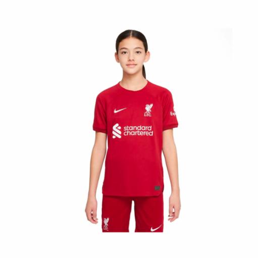 Camiseta Fútbol Nike Junior Liverpool FC 2022/23 Stadium Home Tough Red/Team Red/White