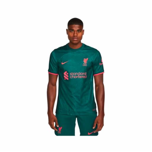 Camiseta Fútbol Nike Liverpool FC alternativo 2022/23 Stadium Green/Red