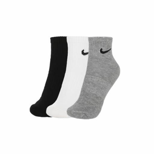 Tripack Calcetas Nike Everyday Cushioned Ankle Black/Grey/White
