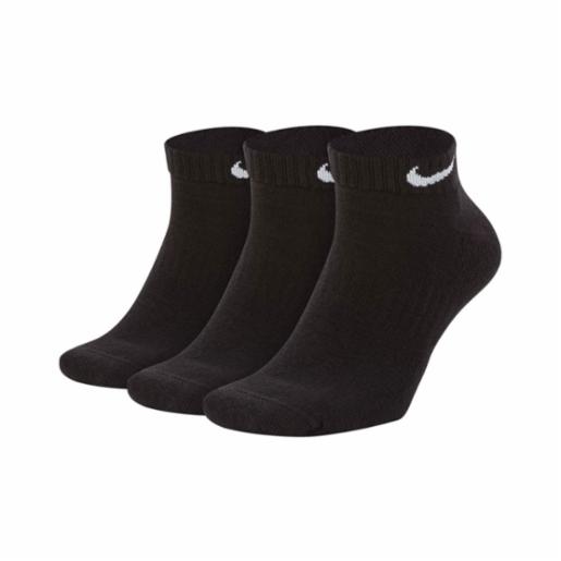 Tripack Calcetas Nike Everyday Cushioned Low Black