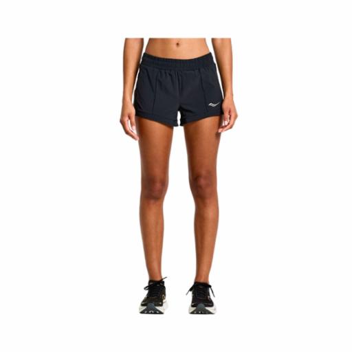Shorts Running Saucony Mujer Outpace 3'' Black