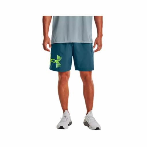 Shorts Training Under Armour Woven Graphic Grey/Yellow